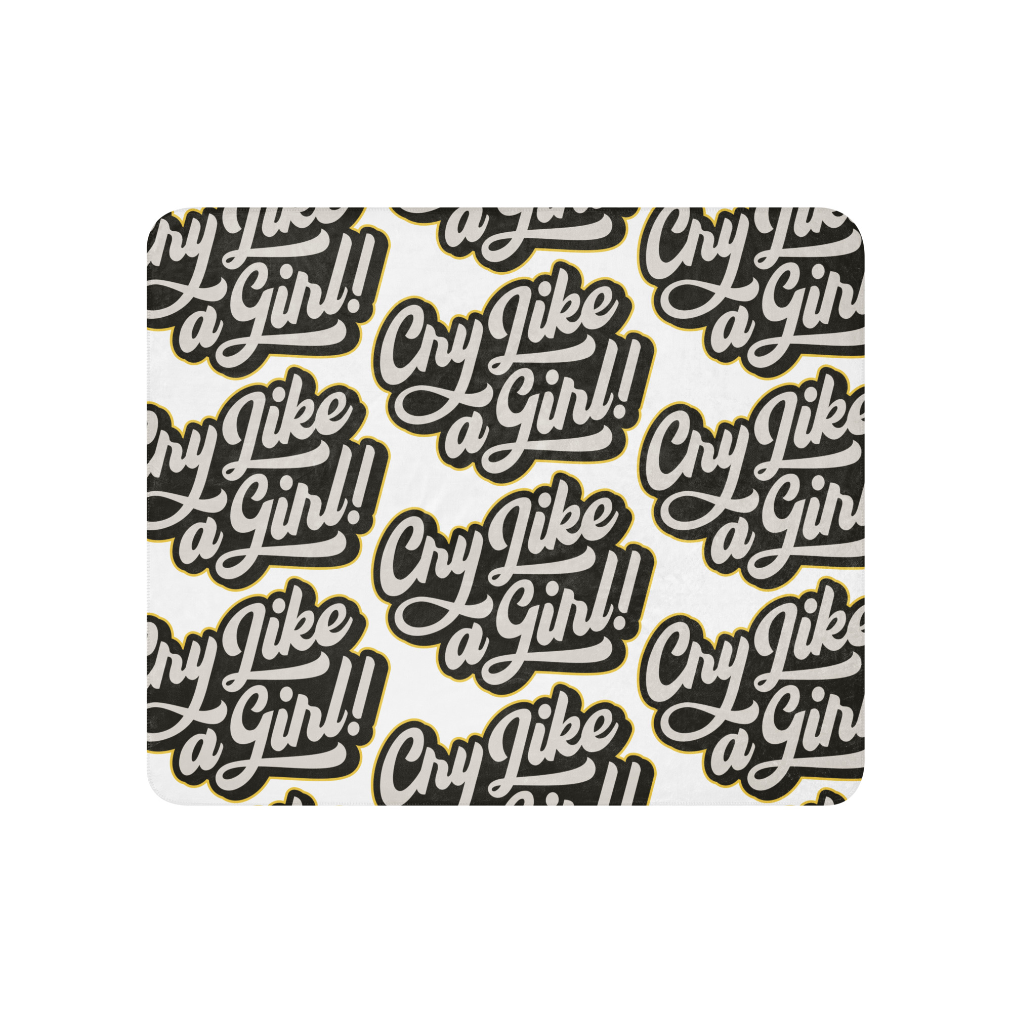 Cry Like A Girl Sherpa Blanket